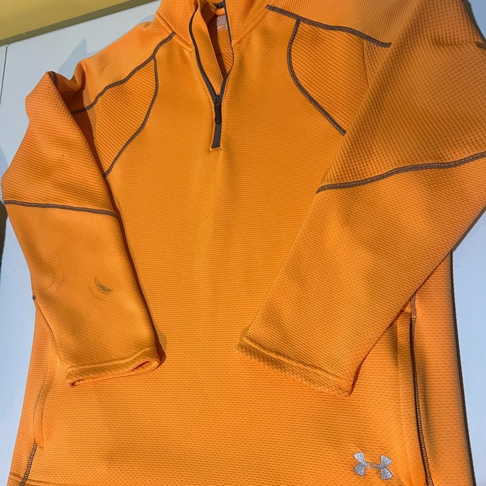 Under Armour Men's Orange Quarter-Zip Pullover